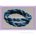 double ropes titanium necklace